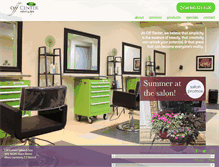 Tablet Screenshot of offcentersalon.com